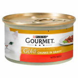 Buy cheap Purina Gourmet Gold Chunks In Gravy With Beef 85 G Online