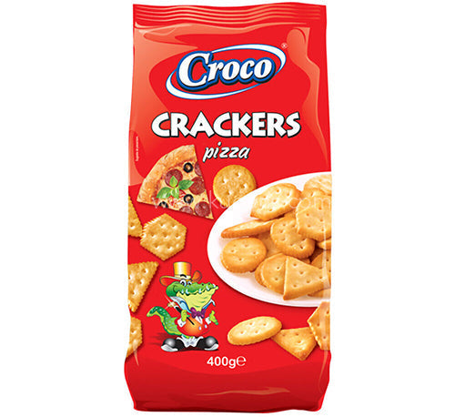 CROCO CRACKERS PIZZA 400G