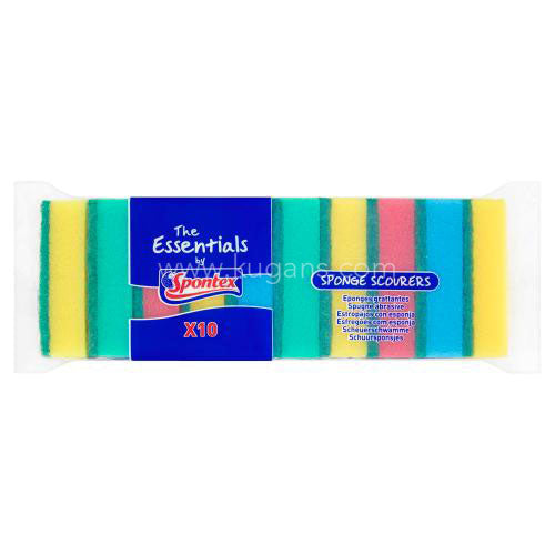 Spontex Sponge Scourers 10s