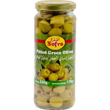 Buy cheap Sofra Pitted Green Olives 330g Online