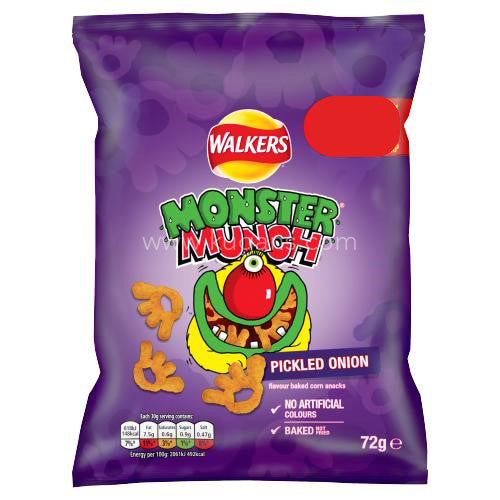 Walkers Monster Pickled Onion 60g