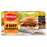 Buy cheap Birds Eye 4 Beef Bergers 227gm Online
