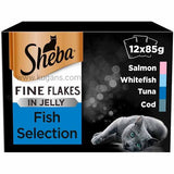 Buy cheap SHEBA FINE FLAK FISH JELLY 12S Online