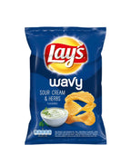 Buy cheap Lays Wavy Sour Cream Herbs 130g Online