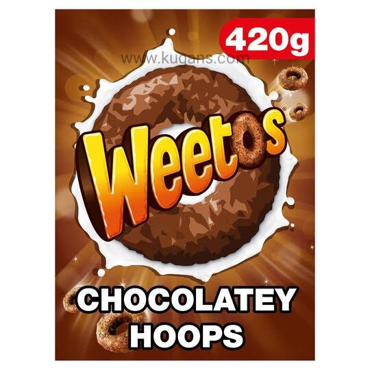 Buy cheap WEETOS  CHOCOLATE HOOPS 420G Online