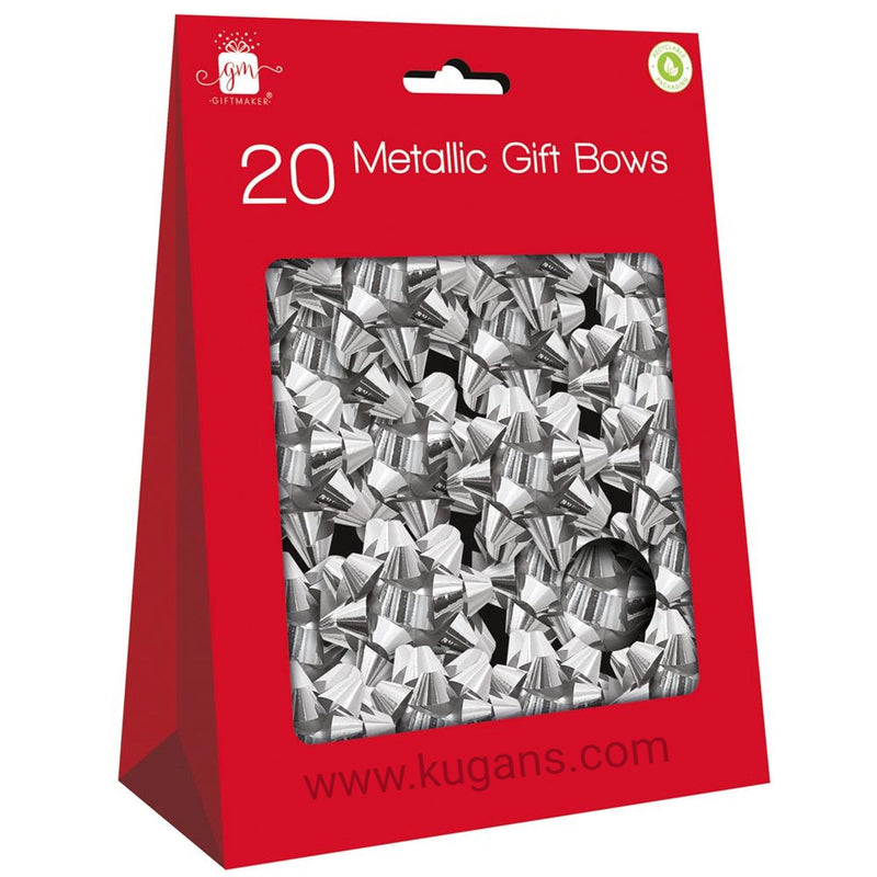 Gm Silver Gift Bows 20s