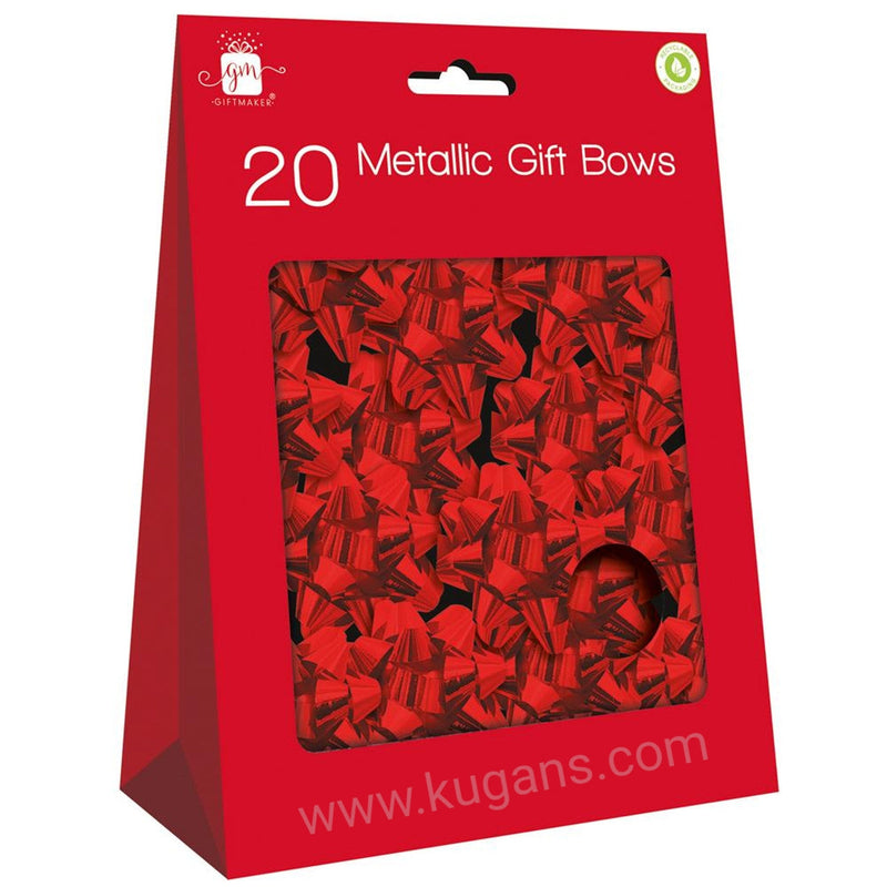 Gm Red Gift Bows 20s