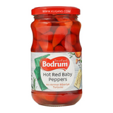 Buy cheap Bodrum Hot Red Baby Peppers 330g Online