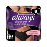 Buy cheap Always Large Black 8pcs Online