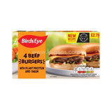 Buy cheap Birds Eye 4 Beef Burgers With Onion 227g Online