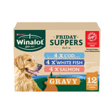 Buy cheap Winalot Friday Suppers In Gravy 1.2kg - 12 X 100g Online