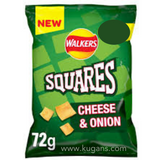 Buy cheap Walkers Squares Cheese 72g Online