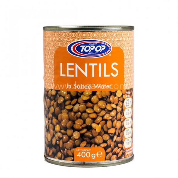 Top Op Canned Lentils 400g