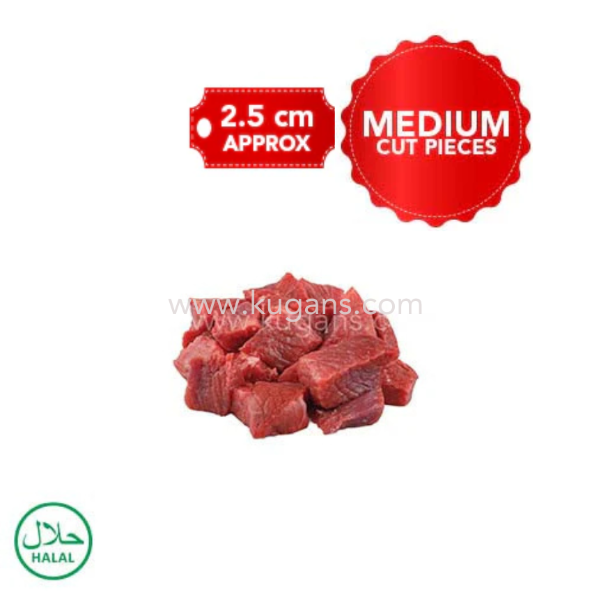 Fresh Mutton Boneless Pieces Medium
