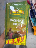 Buy cheap Salaam Basmati Rice 2kg Online