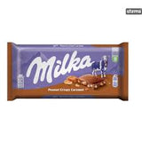 Buy cheap Milka Peanut Crispy Caramel 90g Online