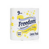 Buy cheap Freedom Toilet Rolls Lemon 9pcs Online