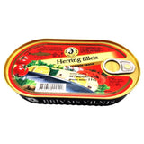 Buy cheap Brivais Vilnis Herring Fillet In Tomato Souce 190g Online