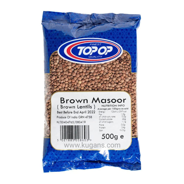 Top Op Brown Lentils 500g