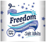 Buy cheap FREEDOM WHITE TOILET TISSUE 9S Online