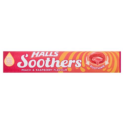 Buy cheap HALLS SOOTHERS PEACH & RASPBE Online
