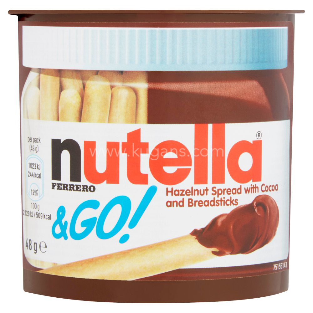 Buy cheap NUTELLA & GO BREADSTICKS 48G Online