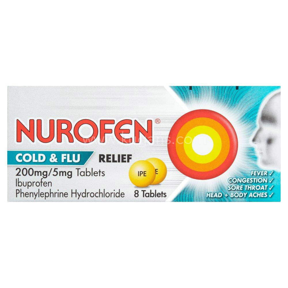 Buy cheap NUROFEN COLD FLU TABLET 8PCS Online