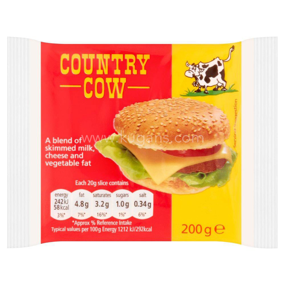 Buy cheap COUNTRY COW CHEESE SLICES 200G Online