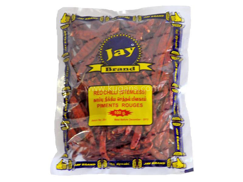 Buy cheap JAY RED CHILLI STEMLESS 100G Online