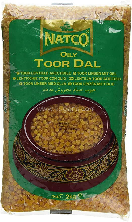 Buy cheap NATCO OILY TOOR DAL 2KG Online