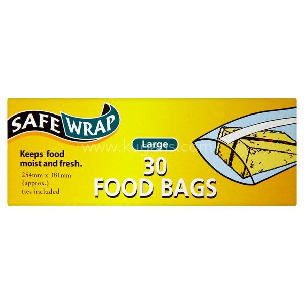 Safe Wraf Food Bags 30s Large–Kugans.com
