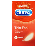 Buy cheap Durex Thin Feel Condoms 6s Online