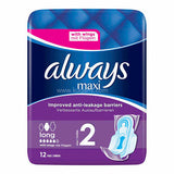 Buy cheap ALWAYS MAXI LONG PLUS PADS 12S Online