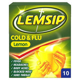 Buy cheap LEMSIP COLD & FLU LEMON 10S Online