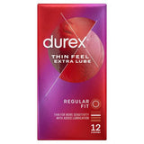 Buy cheap Durex Thin Feel Extra Lube 12s Online