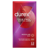 Buy cheap DUREX THIN FEEL EXTRA LUBE 12S Online