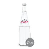 Buy cheap Evian Glass Bottle 75cl Online